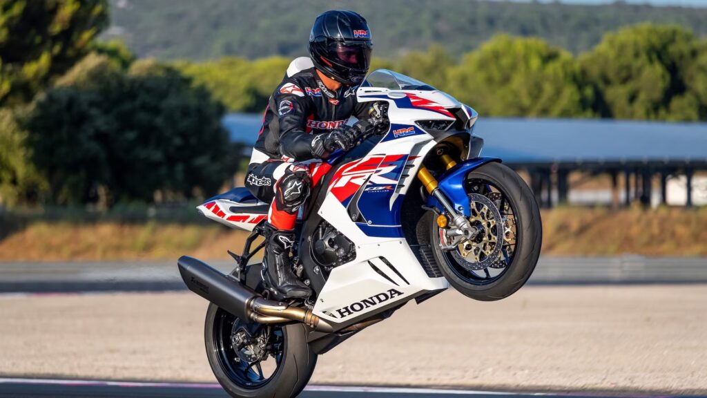 How does the CBR1000RR handle at high speeds?